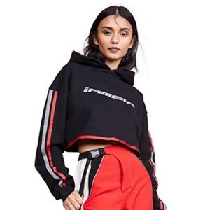 I AM GIA Mercury red reflective hoodie! Excellent condition